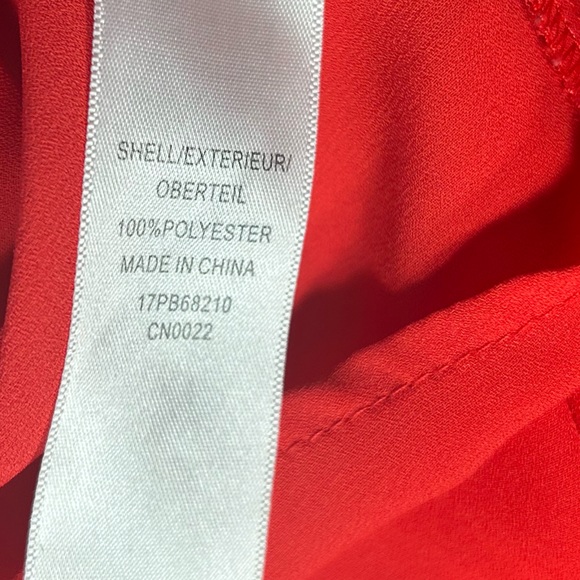 NWOT Adrianna Papell Red Henley top size large - Picture 12 of 12